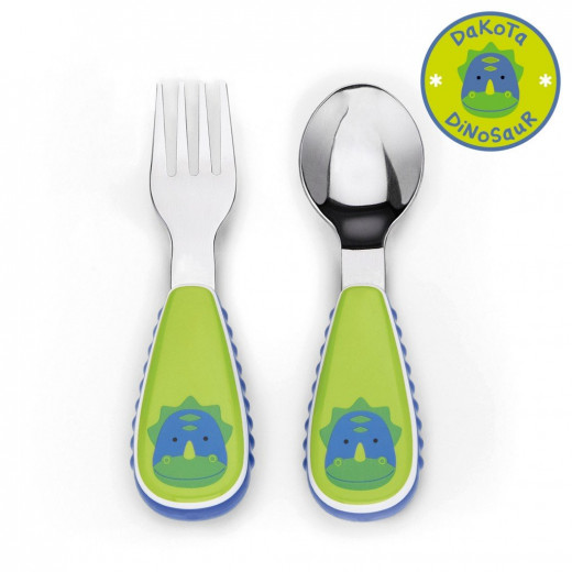 Skip Hop Zootensils Fork And Spoon - Dino