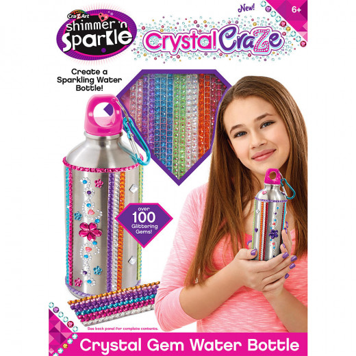Cra-Z-Art Shimmer & Sparkle Crystal Craze Water Bottle