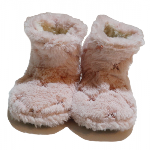 Winter Slippers - Fluffly Stars - Medium Size