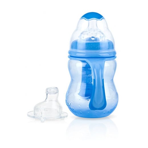 Nuby Training Bottles - 240ml (Blue)
