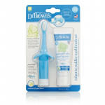 Dr Brown's Infant Toothbrush Toothpaste Combo Blue