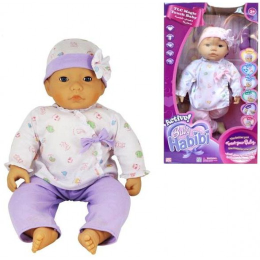 Baby Habibi Active Magic Touch Doll, Purple