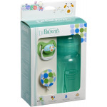 Dr. Brown's Gift Set (Wide Neck Bottle /Pacifier /Clip) - Green