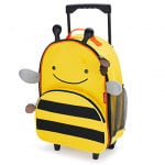 Skip Hop Zoo Little Kid Travel Rolling Luggage Backpack - Bee