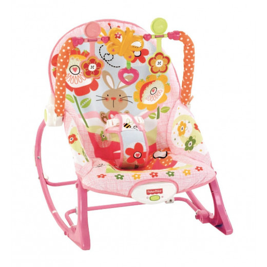 Fisher Price Infant To Toddler Rocker Pink Bunnies
