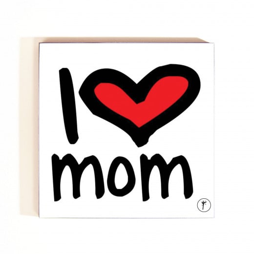 YM Sketch-I Love Mom Coasters