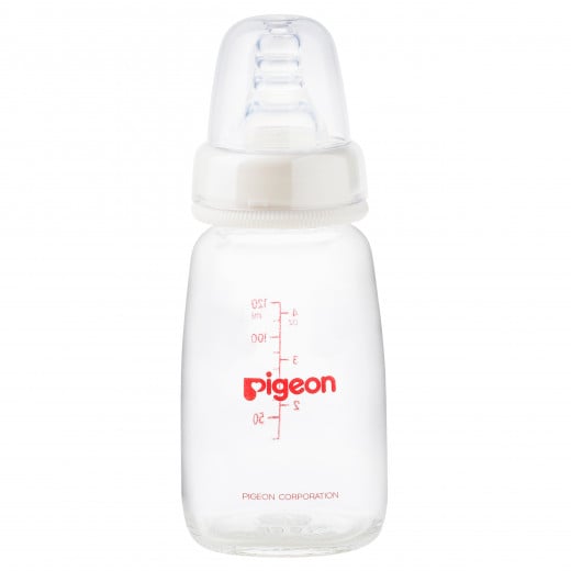 زجاجة الرضاعة (رقبة رفيعة) من بيجوين, 120 مل , ابيض شفاف