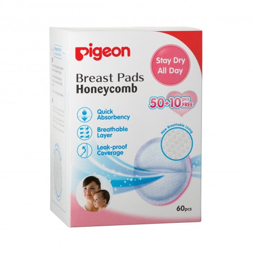Pigeon Honeycomb Breast Pads 50+10 Free Pieces