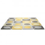 Skip Hop Interlocking Foam Floor Tiles Playspot, Gold/Grey
