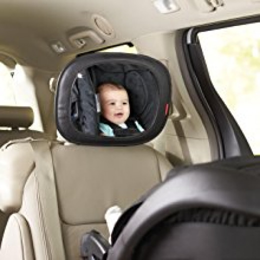 Skip Hop Style Driven Backseat Baby Car Mirror, Black