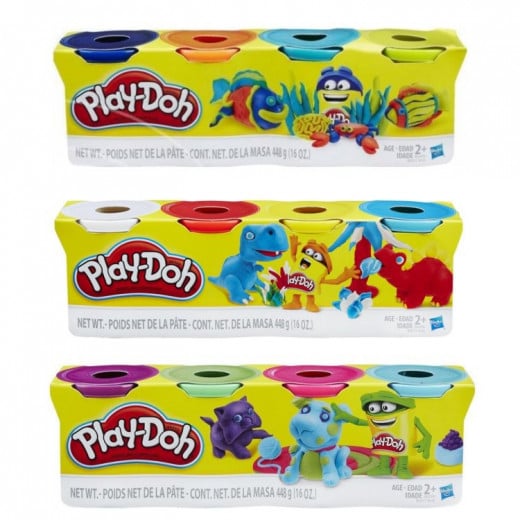 Hasbro 4 Cans Pack Play-Doh Plasticine
