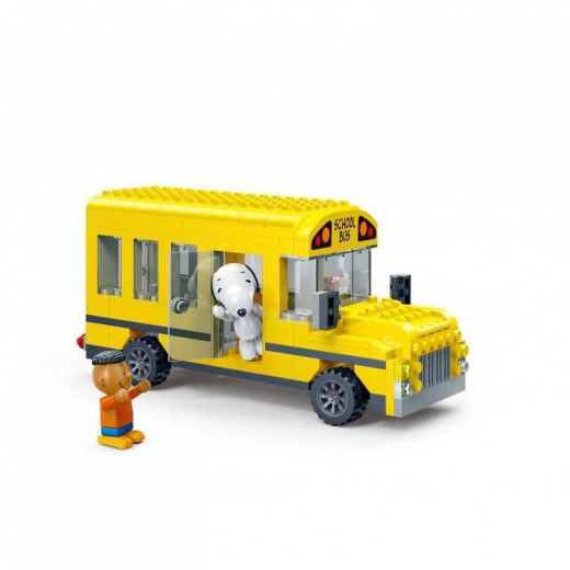 Banbao Construction Kit Snoopy School Bus 249-Pieces