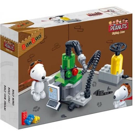 Banbao Construction Kit Snoopy Workshop 55-Piece