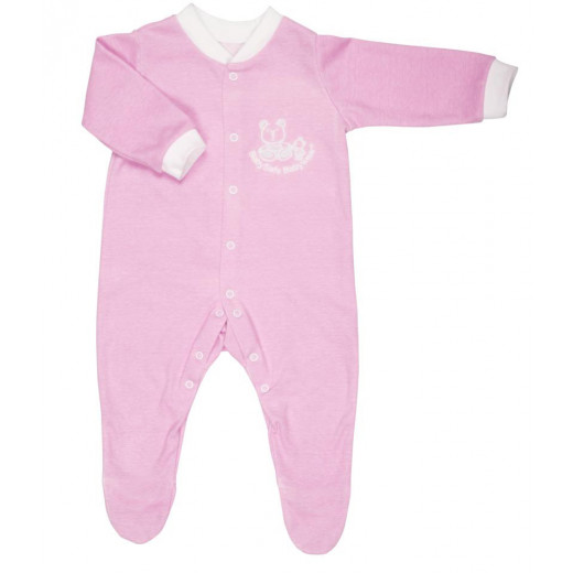 BabySafe Baby Wear Temperature Alert - Sleep Suit (2 pieces) / Pink - 0-3 Months