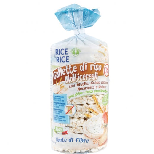 Probios Rice & Rice Organic Rice Cakes With Grain 100g