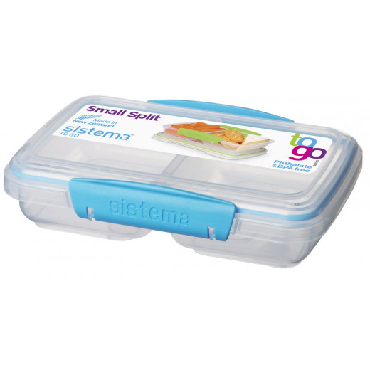 Sistema to Go 350ml Small Split Food Storage Container Blue