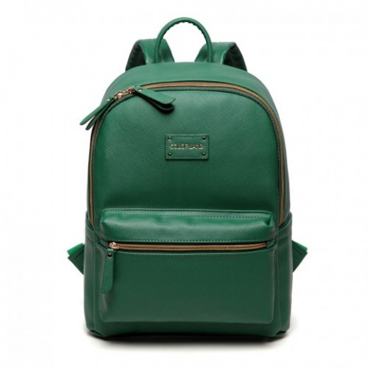 Colorland Fashion Travel Bag Organizer Backpack Diaper Bag Mummy Bag PU Leather - Green