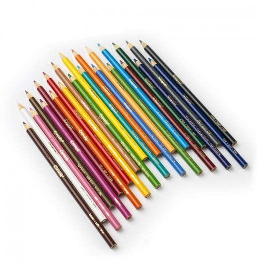 أقلام تلوين طويلة الطول, 24 قلم من كرايولا