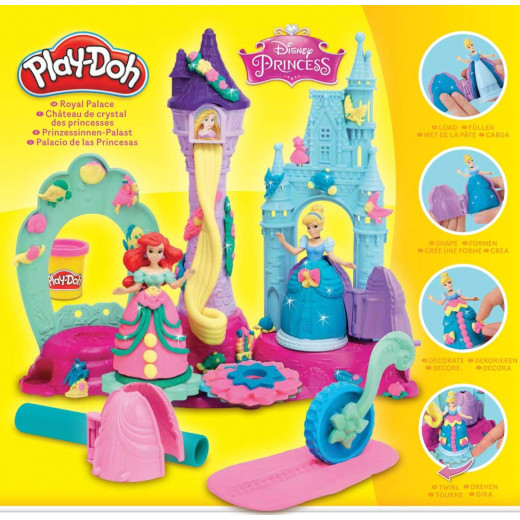 Play Doh Disney Princess Royal Palace Playset with Cinderella and Ariel