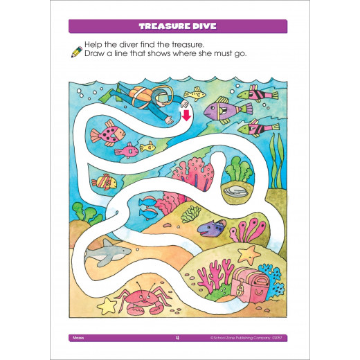 School Zone - Mazes Workbook