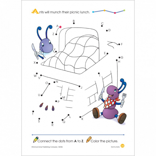 School Zone - Dot-to-Dots Deluxe Edition Activity Zone Workbook