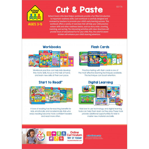 School Zone - little hand helper cut and paste ages 3-5