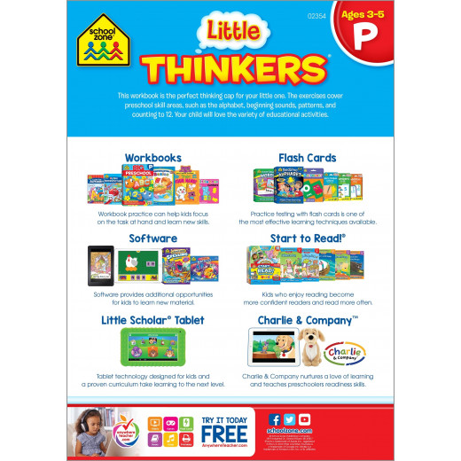 School Zone - Little Thinkers: Preschool Deluxe Edition Workbook