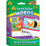 School Zone - Three-Letter Words, Write-On Learning, Interactive Flash Cards
