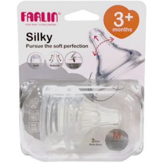 Farlin - Nipples For Wide - Neck Bottles M