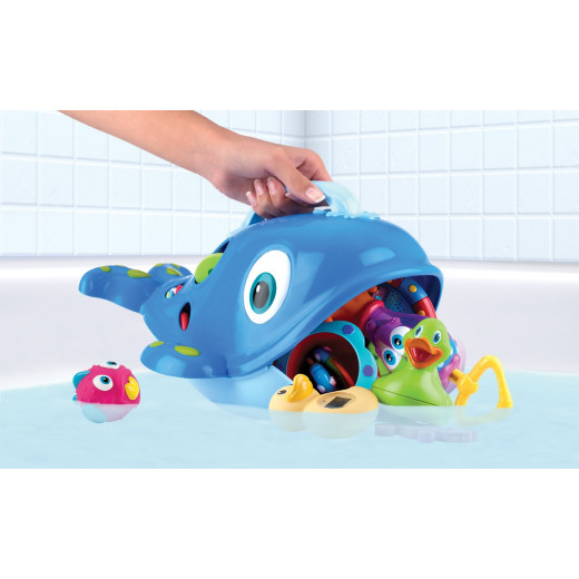 Nuby Sea Scooper Bath Toy, Whale Pail