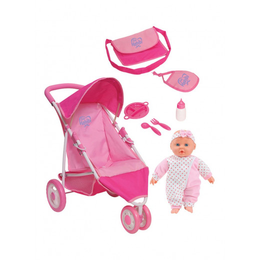 Baby Habibi - Pipe Jogger With Doll And Accessories Set
