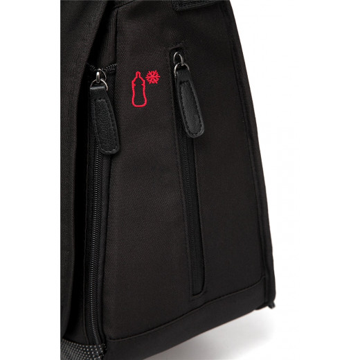 Colorland Ruby Messenger Baby Changing Bag (Black)