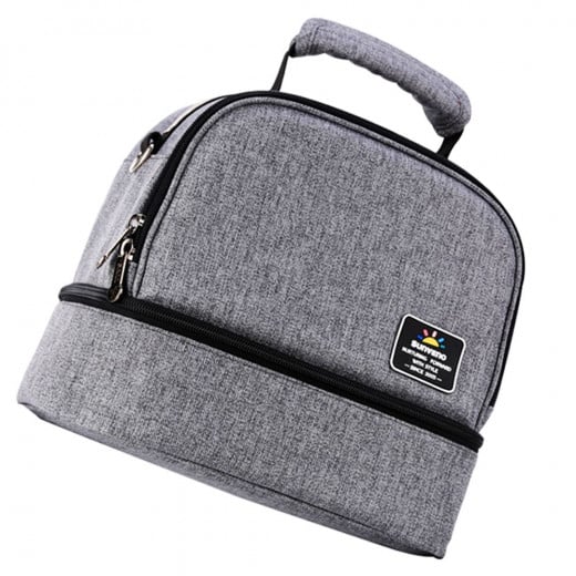Sunveno Insulated Bottle and Lunch Bag, Grey