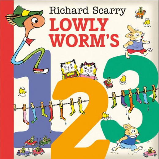 Harper Collins: Lowly Worm's 123, Board book