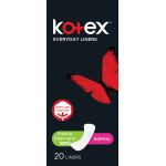 Kotex Feminine Liners Normal Unscented, 20 Pads