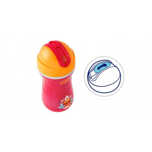 Chicco Sport Straw Cup with Insulating Wall, 14m + Blue