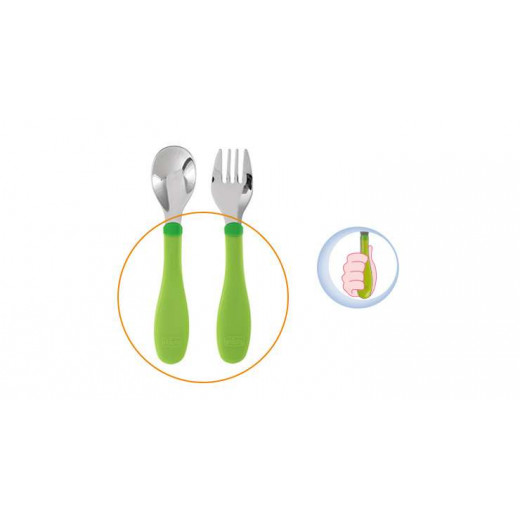 Chicco Stainless Steel Cutlery (18M+)