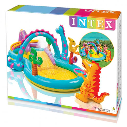 مسبح ومركز اللعب على شكل الديناصورات من إنتكس
