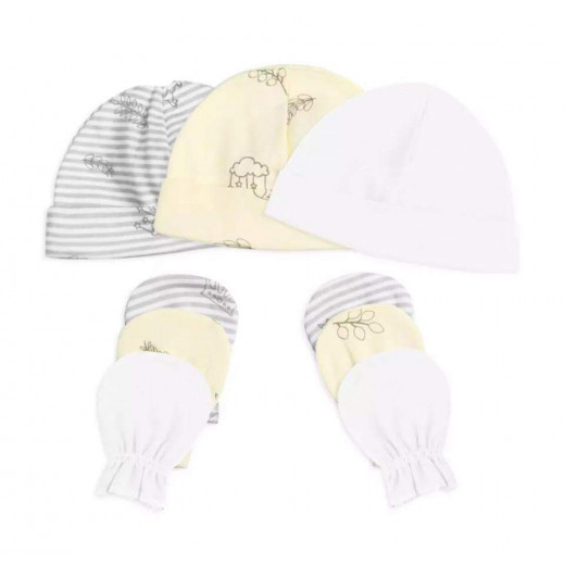 Colorland = (2) Baby Hat & Gloves 3 Pieces In One Pack