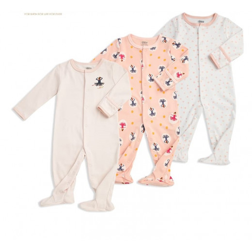Colorland - (4) Baby Bodysuit 3 Pieces In One Pack - 12-18 Months