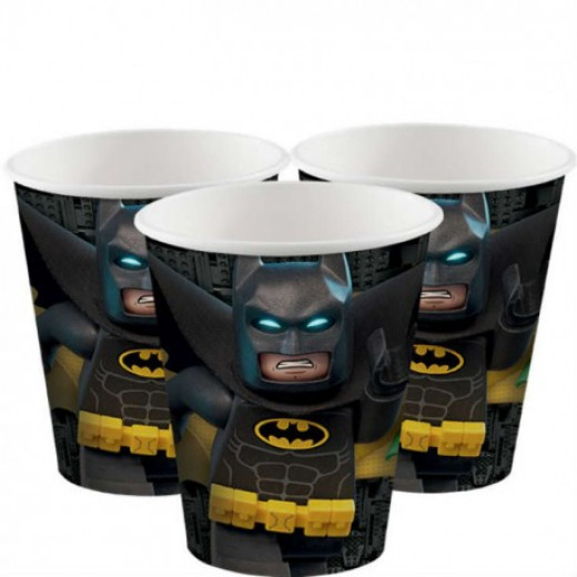 Amscan Lego Batman Movie Paper Cups 266ml X8 Cups