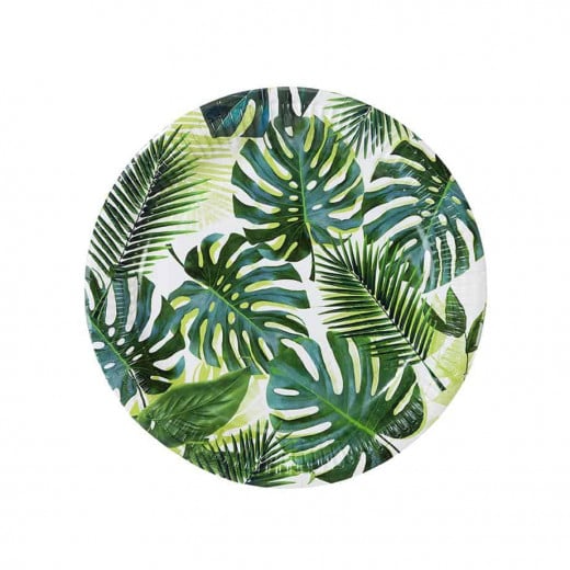 Talking Tables - Tropical Fiesta Palm Leaf Paper 8 Plates