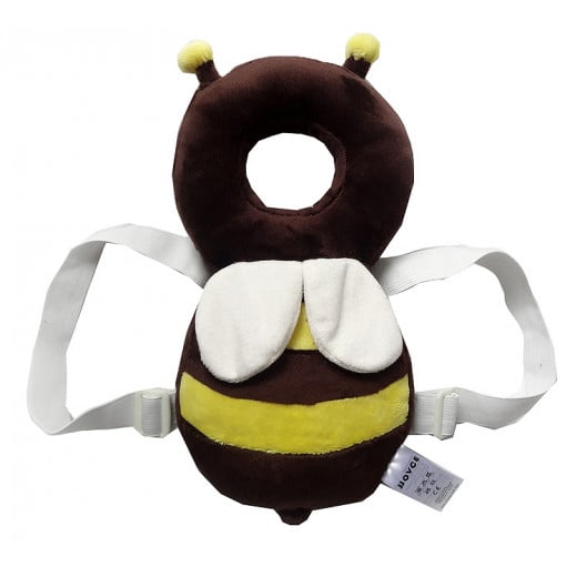 JJ Ovce Baby Head Protector, Brown Bee