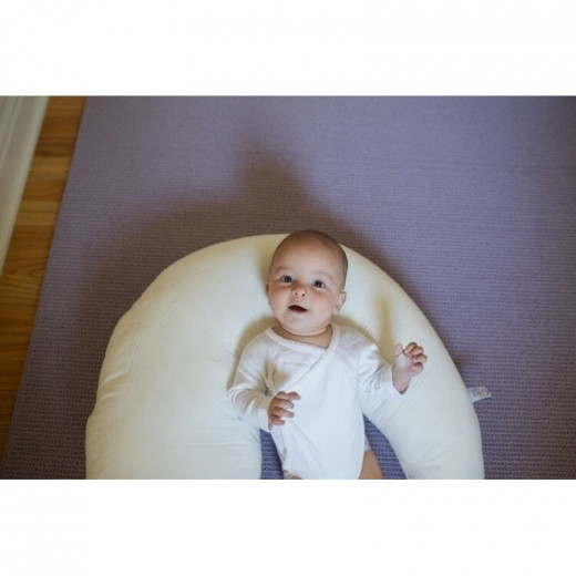 Dr Brown's Gia Angled Nursing Pillow with Cotton Cover - Black & White Dots