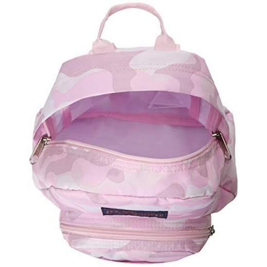 JanSport Half Pint Mini Backpack, Cotton Candy Camo