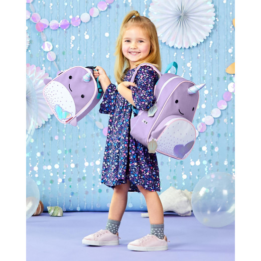 Skip Hop Zoo Lunchie Insulated Kids Lunch Bag, Narwhal
