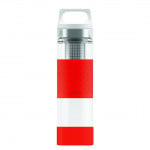 SIGG Thermo Flask Hot & Cold Glass Red Bottle 0.4 L