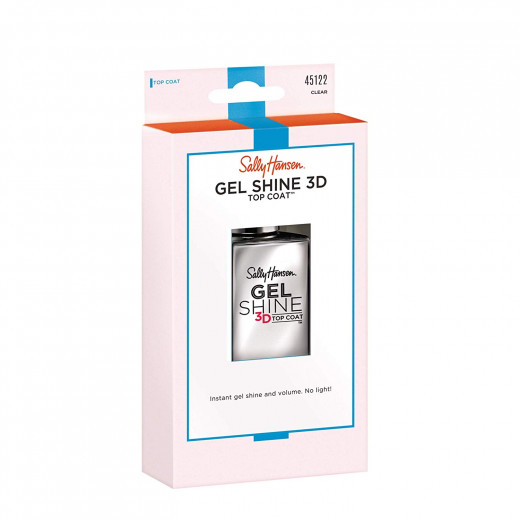 Sally Hansen Treatment Gel Shine 3D Top Coat Nail Polish, 13.3 ml