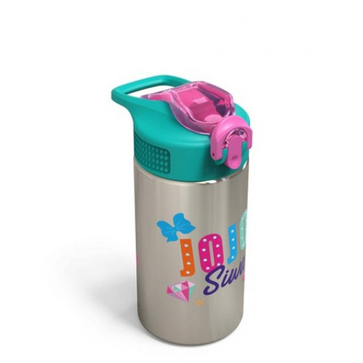 Zak JoJo Siwa 15.5oz Stainless Steel Water Bottle Green/Pink