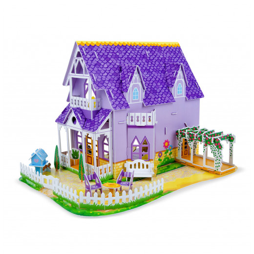 Melissa & Doug Pretty Purple Dollhouse 3D Puzzle
